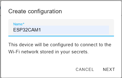 Create configuration