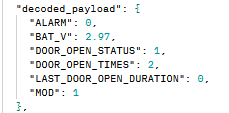 Gedecodeerde payload