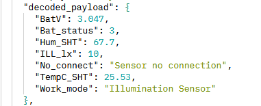Decoded payload
