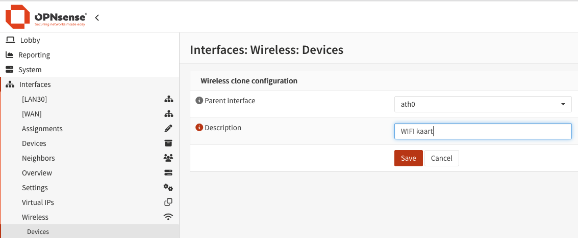 OPNsense add WIFI